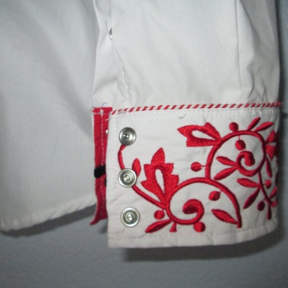 El Señor de los Cielos White Red Snap Mens Sz 2XL Cowboy Western Halloween - Picture 5 of 16